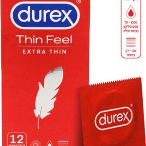 דורקס THIN FEEL EXTRA THIN קונדומים דקים במיוחד לתחושה מוגברת