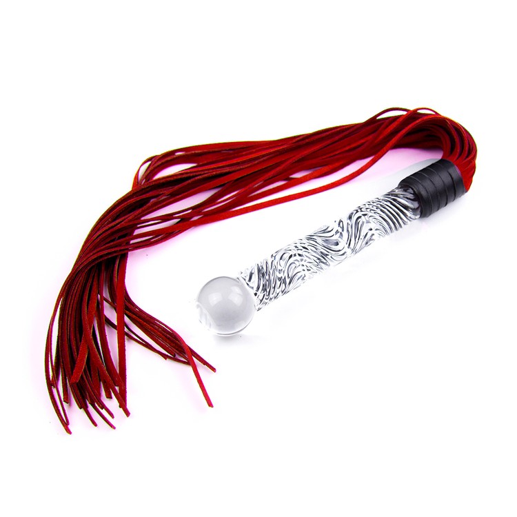 שוט זנבות GLASS WHIP אדום