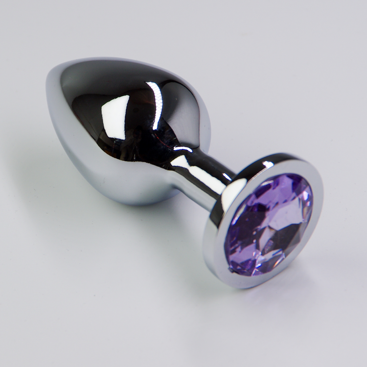 פלאג מתכת יהלום סגול לבנדר - גדול / 41.5 מ"מ