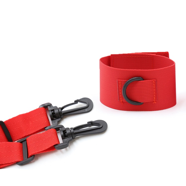 סט קשירה למיטה מוולקרו אדום 'סקסי דרימס'