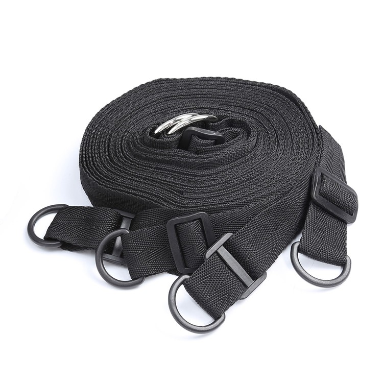 סט קשירה למיטה מנאופרן שחור 'נייט בריז'