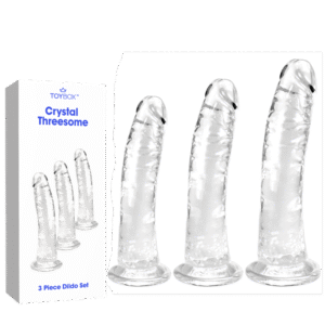 סט 3 דילדואים קריסטל טרי-סם