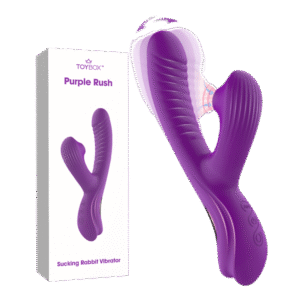 ויברטור ארנבון יונק עם תנועת אצבע פרפל ראש