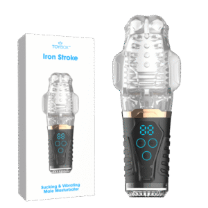 מאונן לגבר עם רטט ושאיבה עוצמתית איירון סטרוק